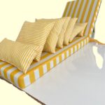 Şezlong minderleri, koltuk minderleri, yastıklar.